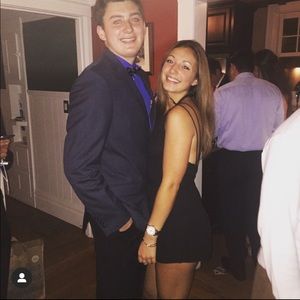 Black low back strappy romper! Only worn once